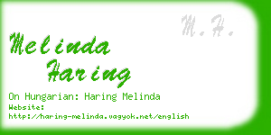 melinda haring business card